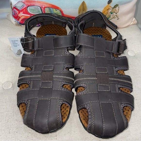 Nunn Bush Walk NWT!  Rio Bravo Fisherman Sandals Brown Closed Toe Sandals main image 13